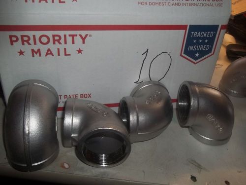 19 MD316 STAINLESS STEEL  ELBOWS, 1-1/2&#039;&#039; AND 9 MD304  1-1/4 STREET ELBOWS