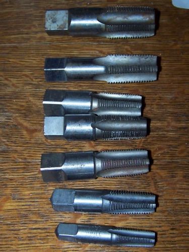 7 pipe tap taps 6 ace 1/8,1/4, 3 - 3/8, 3/4 &amp; 1 starr 1/2 for sale