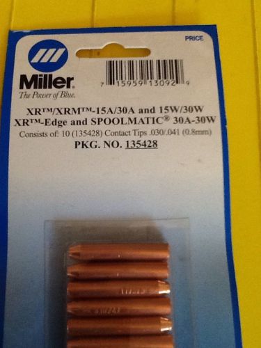 MILLER ELECTRIC 135428 Contact Tip, .030,  XR-Spool Edge And Spoolmatic PK 10
