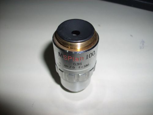Olympus msplan 100 0.95 microscope objective lens for sale