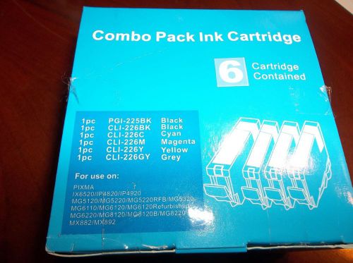 Combo Pack Ink Cartridge Box 5 Cartridges in the Box Pixma, IX, MG, MX NICE