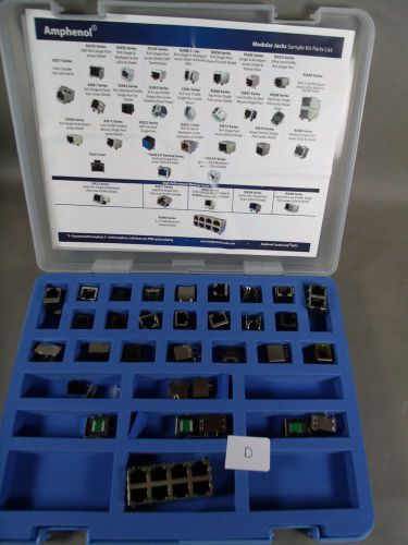 AMPHENOL COMMERCIAL PRODUCTS MODULAR JACKS SAMPLE CASE D 2014 RJ SERIES