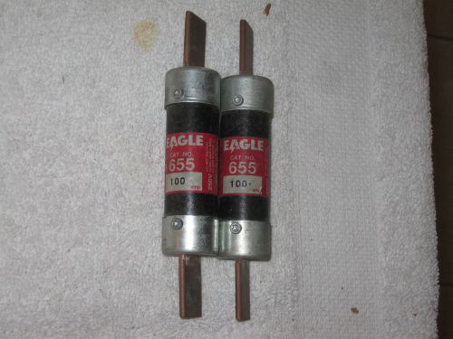 (2) Eagle No. 655 Fuse 100 Amp CLASS H FUSES