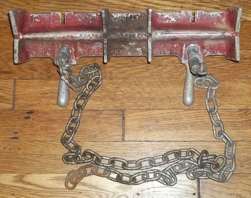 Jewel # 1A straight chain pipe vise welding clamp aluminum 1/2&#034; to 8&#034; capacity