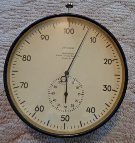 VINTAGE GERMANY JUNGHANS WALL PRECISION TIMER, 1OTHS OF A MINUTE
