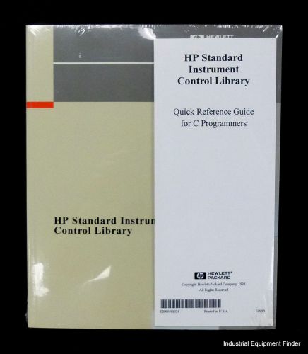 HP Standard Instruments Control Library Reference Manual E2090-90024 *NEW*
