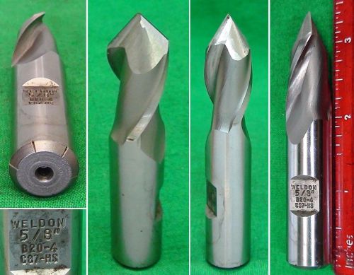 85 degree v- point end mill 5/8&#034; shank machinist gunsmith milling tool weldon us for sale