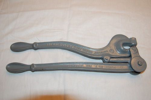 Vintage Whitney Metal Tool No. 7 Metal Punch with 3/8&#034; Die