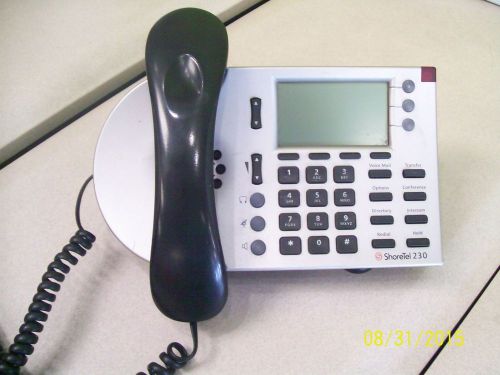 SHORETEL IP230 VOIP ShorePhone Model SEV Silver Phone Shoretel 230