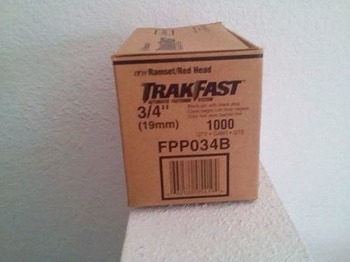 1000 itw ramset trakfast tf1100 tf1200 3/4&#034; concrete pins fpp034b w current fuel for sale