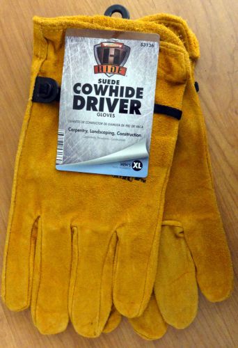 Forney 53136 Suede Cowhide Driver Gloves Men’s Size X-Large