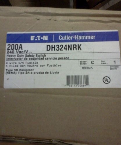 CUTLER-HAMMER DH324NRK SAFETY SWITCH 200A 240V