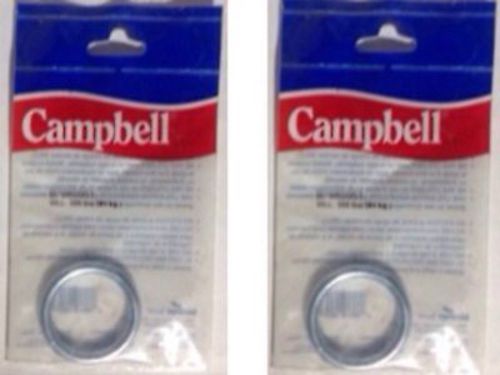Lot of 2 CAMPBELL T7660961 NICKEL FINISH ZINC WELDED 2&#034; RINGS 160479 ShipsFree