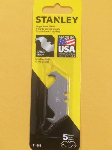 STANLEY, 5 REPLACEMENT BLADES, Large Hook Blades Part# 11-983