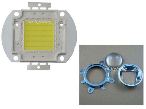 1pcs 50W white led chip +44mm Lens + Reflector bracket for diy led kit