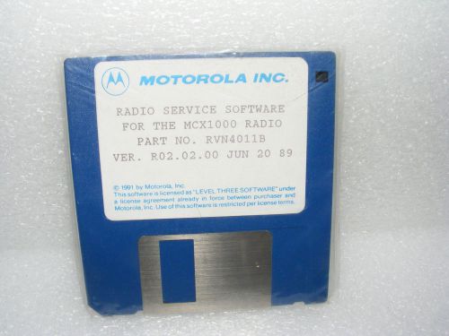 Motorola MCX1000 RSS Radio Service Software RVN4011B