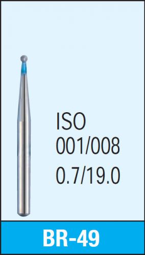 MANI DIA-BURS BC-49 Ball Round Type Standard Grit Dental Diamond Burs 30 pcs