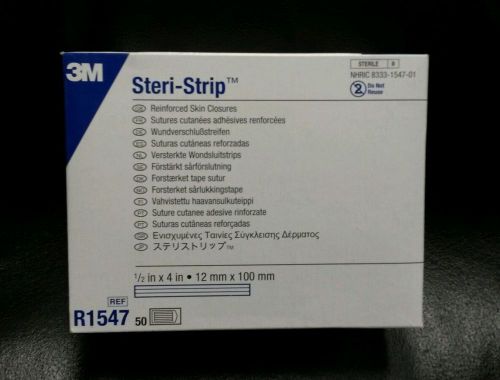 3M Steri-Strip R1547 Skin Closures box of 50 exp: 2016-03