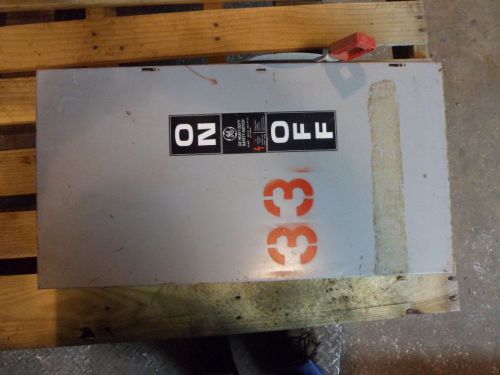 GE 200AMP HEAVY DUTY SAFETY SWITCH #921741 CAT#TH3364 MOD:10 600AC USED