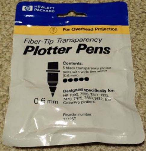 HP Fiber-Tip Transparancy Black Plotter Pens - 17726T