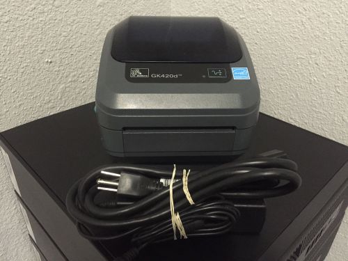 Zebra gk420d direct thermal label barcode desktop printer gk41-200110-000 for sale