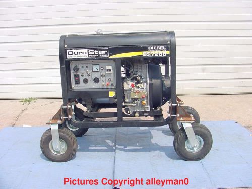 Durostar diesel generator ds7200 6000 watt electric start large custom wheel kit for sale