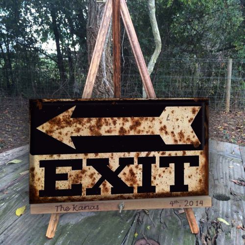 Antique style-vintage look Exit. Diner,Gas Sign, Garage ,Mam Cave, Bar