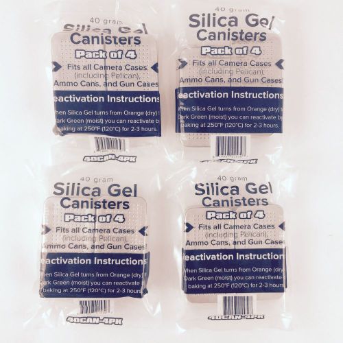 40 Gram Silica Gel Desiccant Canisters 16 pack - Bulk Wholesale Lot Coin Storage