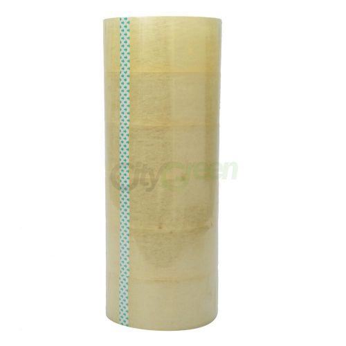 6 rolls clear packaging packing box sealing package carton tape 2&#034;x110 yard 2mil for sale