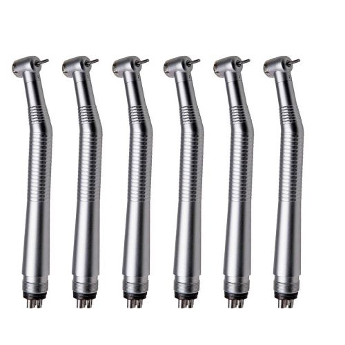 6 Pcs NSK Style Dental High Speed Handpiece Push Button Type 4/2Hole HOT SALE