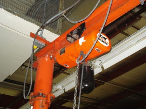 Bushman 1/4 ton jib crane w/cm loadstar hoist for sale