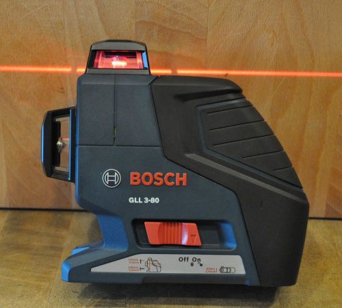Bosch GLL3-80 Three Line Laser Layout Beam and Bracket no box NEW