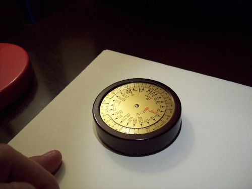 Bombay International Timetable Paperweight  &#034;wood&#034;