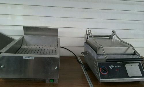 MERCO SAVORY and GR14 STAR PRO MAX Fried Food Holding Station and panini grill