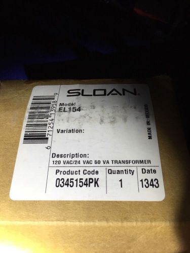 Sloan Optima # EL154 Transformer &#034;NEW&#034;