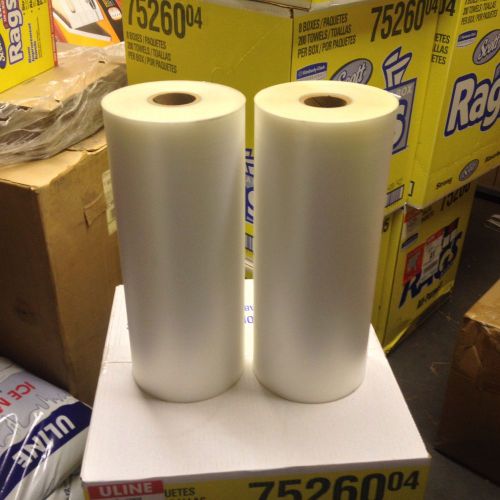 18&#034; x 1000&#039; x 2 1/4&#034; core, 3 mil,  2 rolls thermal laminating film for sale