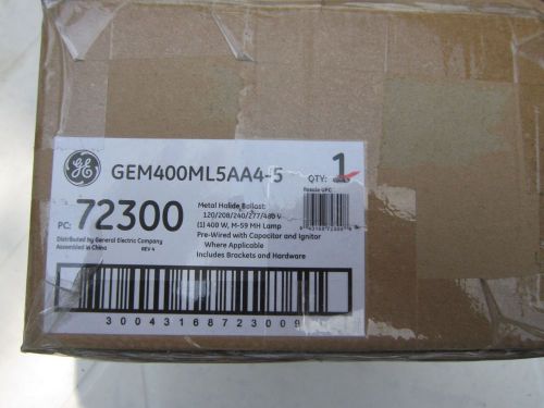 METAL HALIDE BALLAST BY G.E. # 72300 (GEM400ML5AA4-5) NEW