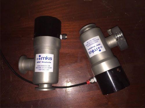 Lot of 2 mks instruments lpv-25-ak-c0vs pneumatic vacuum valve great !!! for sale