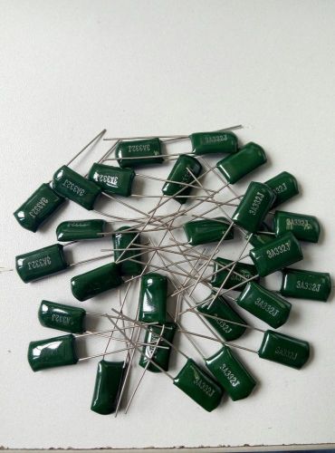 100pcs 3A332J Polyester Film Metal Foil Capacitor 3.3nF 3300pF 1000VDC +/-5% 117