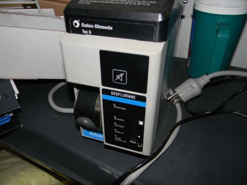 Datex Ohmeda Tec 6 Desflurane Anesthesia Vaporizer powers UP