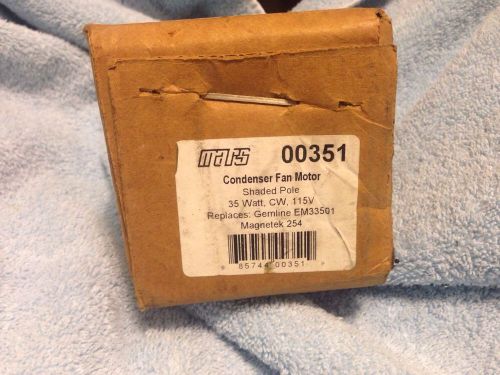 Em33501 mars condenser fan motor 00351 new oem em&amp;s sealed cooler 35 watt 115v for sale