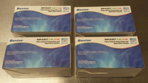 BAXTER DUPLOJECT 2ML/4ML FIBRIN SEALANT PREPARATION APPLICATION SYSTEM LOT OF 4