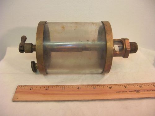 Large vintage hit &amp; miss gas engine drip oiler - maker unknown for sale