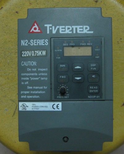 1pcs Used Taian Inverter n2-201-H 220V 0.75KW tested