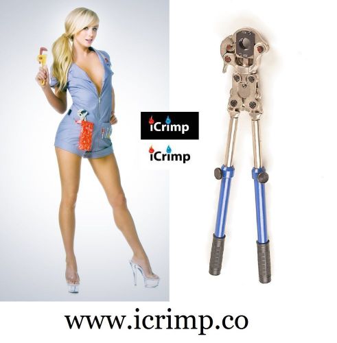 Icrimp ct8000 plumbing press tool crimp copper + pex viega ezi bpress kempress . for sale