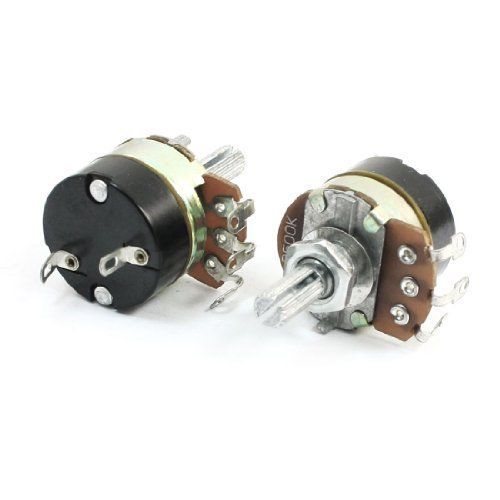 Brand New 2Pcs 500K Ohm Single Linear Taper Potentiometers with on/off Switch