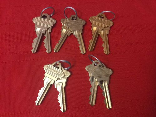 5 Sets of ORIGINAL SCHLAGE   factory precut  SC1  5 pin keys locksmith lock key