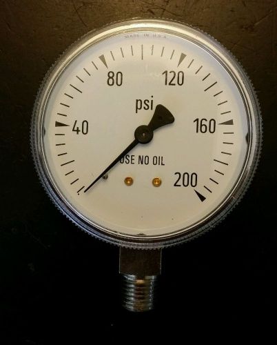 0 to 200 psi Pressure gauge