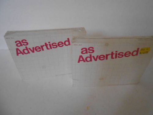 PAIR 100 PC PKG RETAIL STORE SIGNS 5-1/2&#034; X 7&#034; GRID PATTERN WHITE AS ADVERTISED