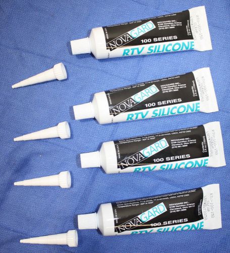 [LOT OF 4] NOVAGARD 100 SERIES RTV SILICONE MULTI-PURPOSE INDUSTRIAL ADHESIVE